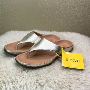 Strive Maui Sandal Mettalic NWT